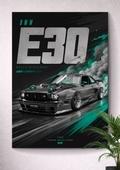 BMW E30 | PORTRAIT VECTOR POSTER