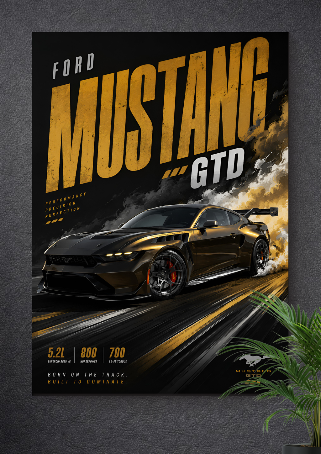 FORD MUSTANG GTD | VECTOR POSTER
