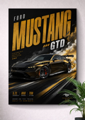 FORD MUSTANG GTD | VECTOR POSTER