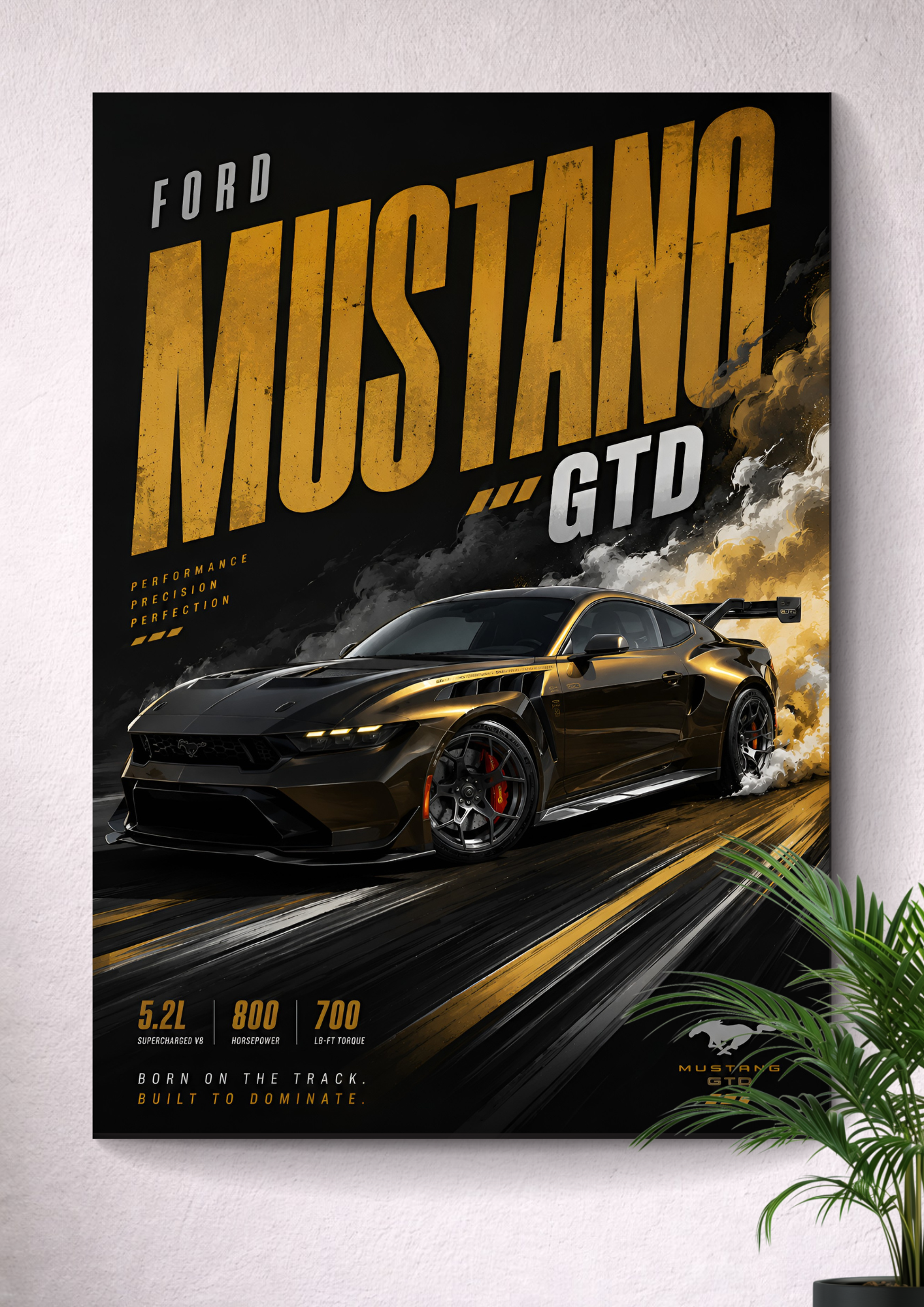 FORD MUSTANG GTD | VECTOR POSTER