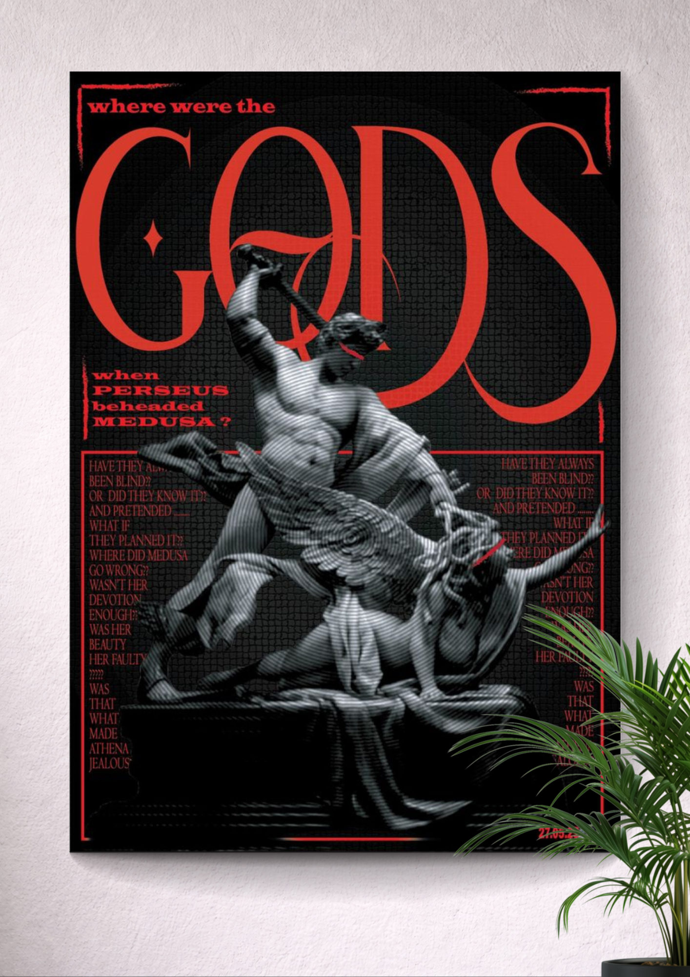 PERSEUS | MEDUSHA | GREEK GOD | DEVOTIONAL | PORTRAIT POSTER