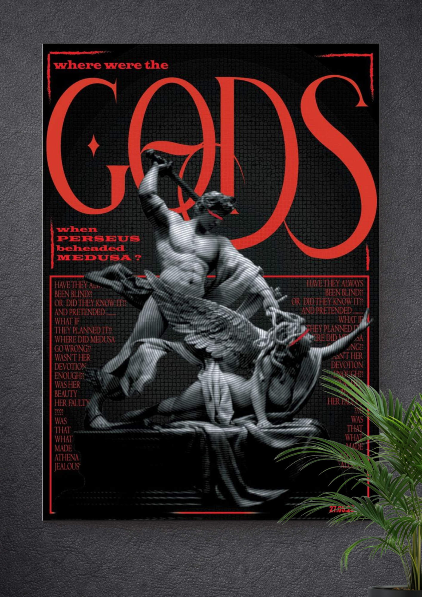 PERSEUS | MEDUSHA | GREEK GOD | DEVOTIONAL | PORTRAIT POSTER