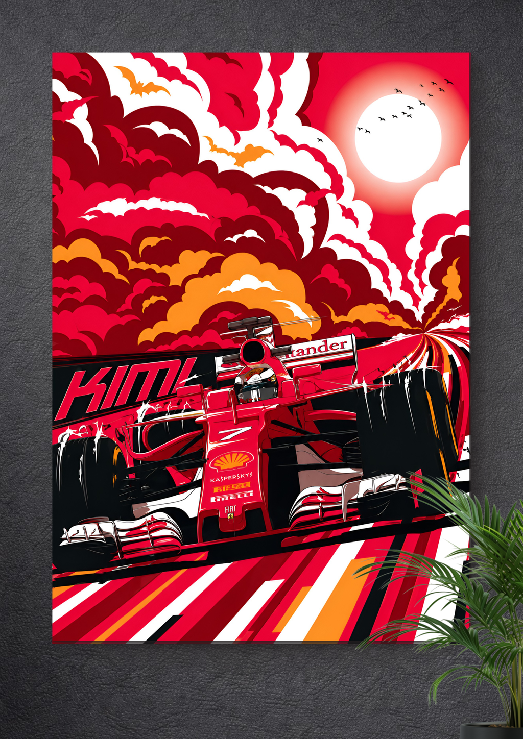 Kimi Räikköne F1 | VECTOR POSTER
