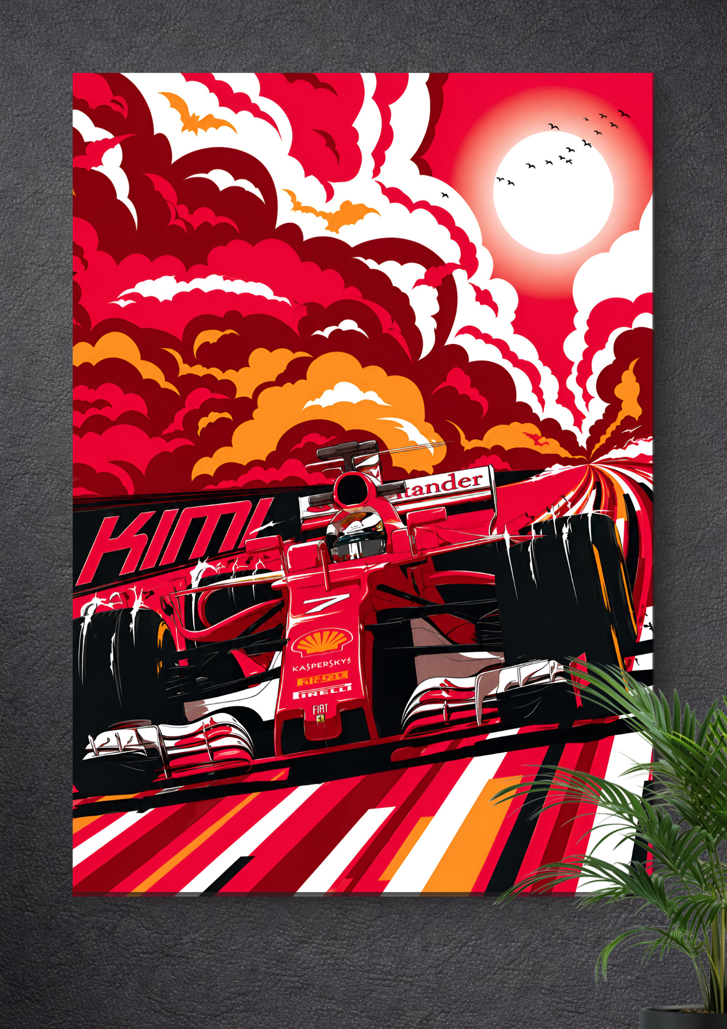 Kimi Räikköne F1 | VECTOR POSTER