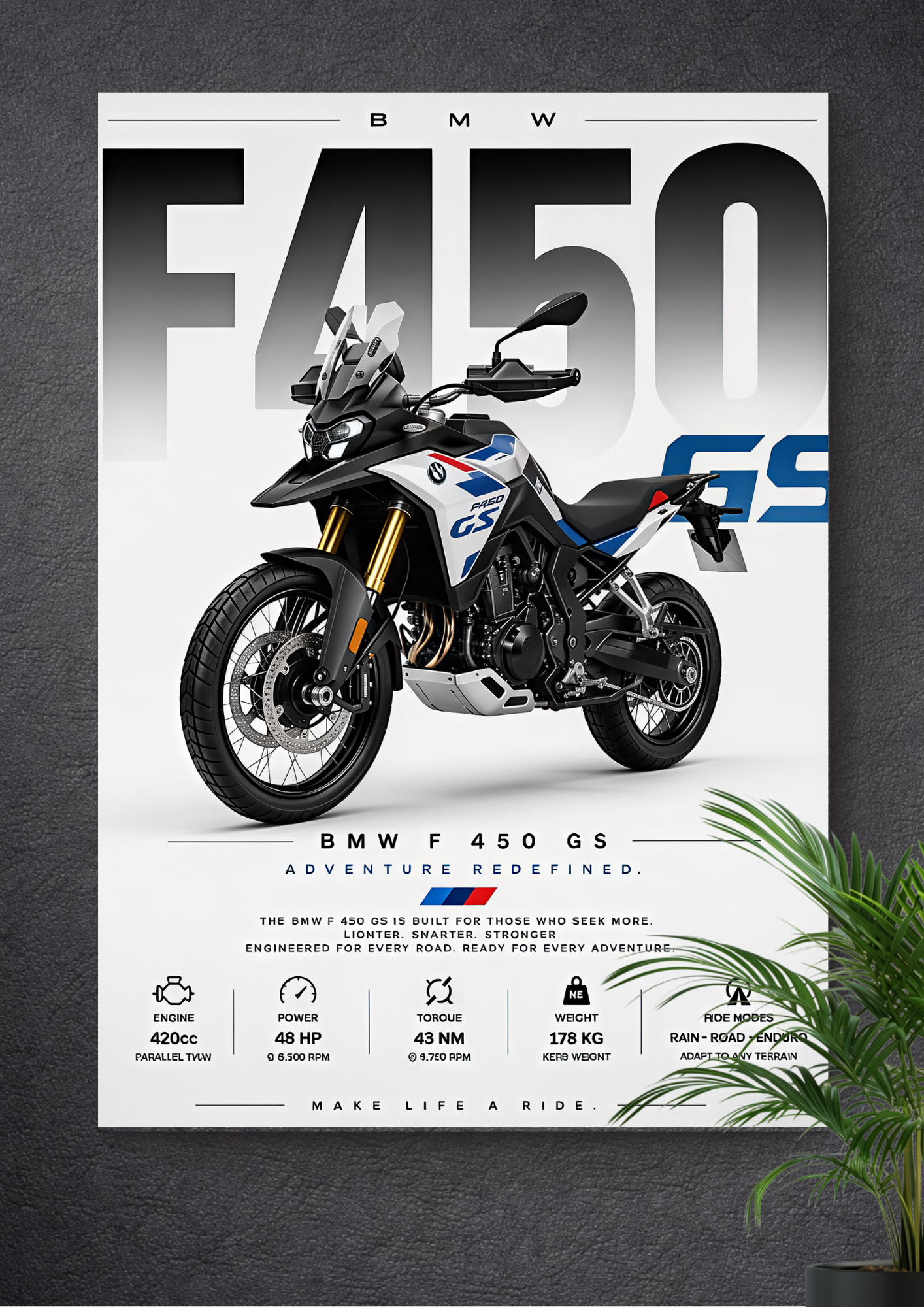 BMW F 450 GS | 450 CC, Parallel-Twin | ADVENTURE REDEFINED.