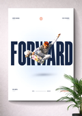 SKATEBOARDING MID-AIR GRAB | MINIMALIST FORWARD TYPOGRAPHY ART POSTER