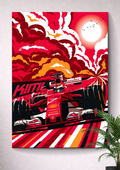 Kimi Räikköne F1 | VECTOR POSTER