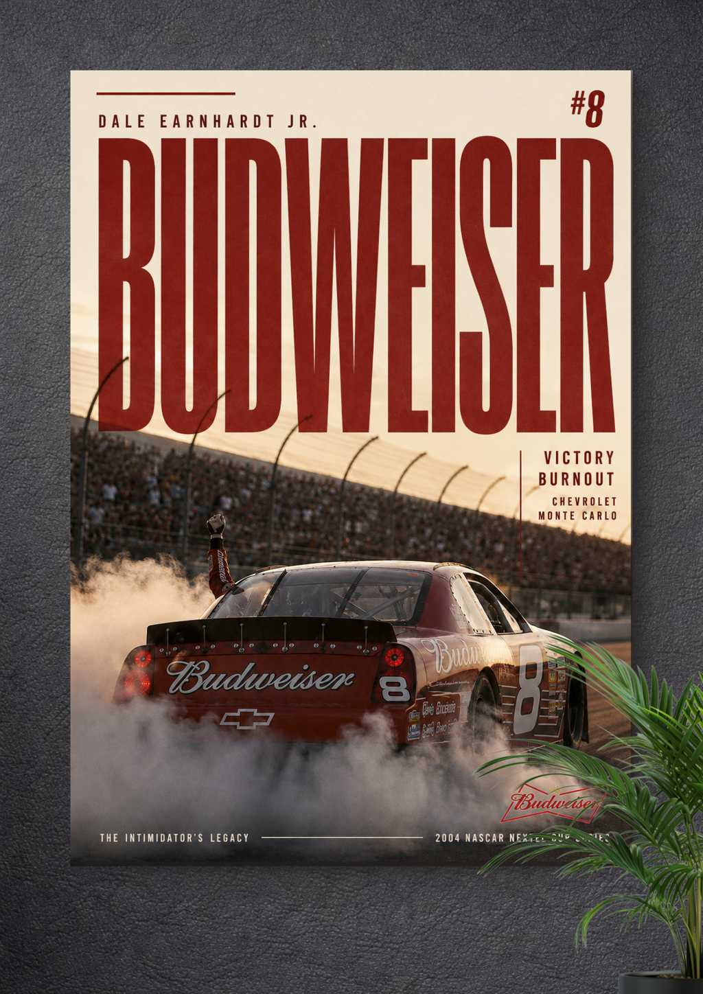 BUDWEISER CHEVROLET: DALE EARNHARDT JR. #8 | NASCAR POSTER
