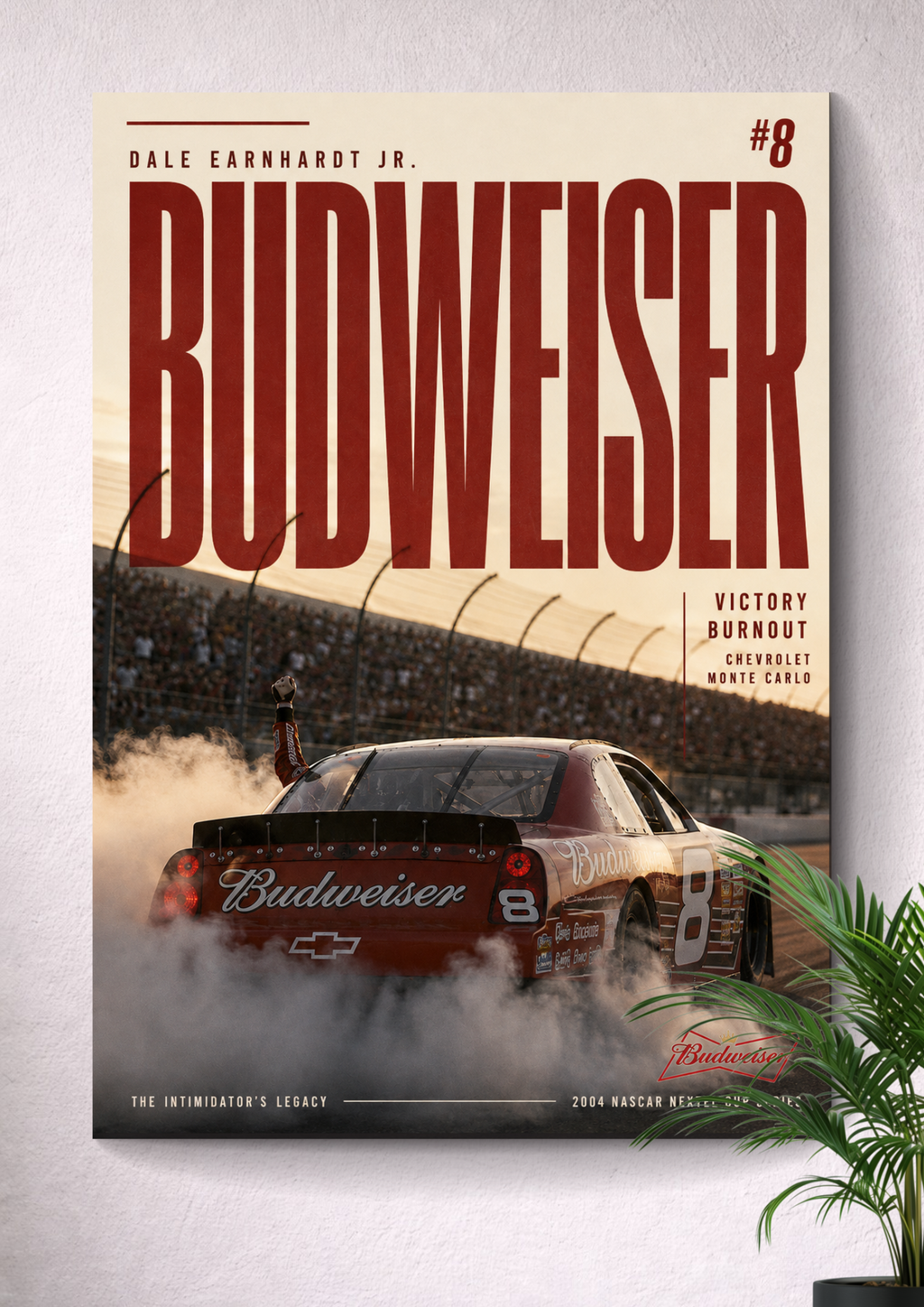 BUDWEISER CHEVROLET: DALE EARNHARDT JR. #8 | NASCAR POSTER
