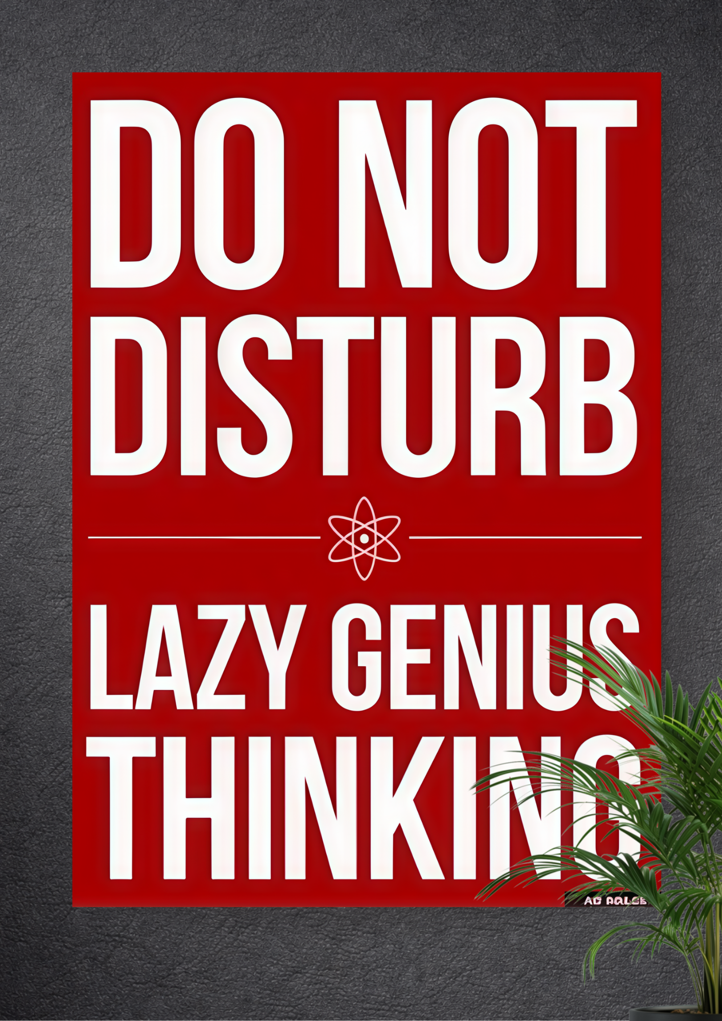 DO NOT DISTURB: THINKING | BRAIN ON, BODY OFF | THE ART OF DOING LESS