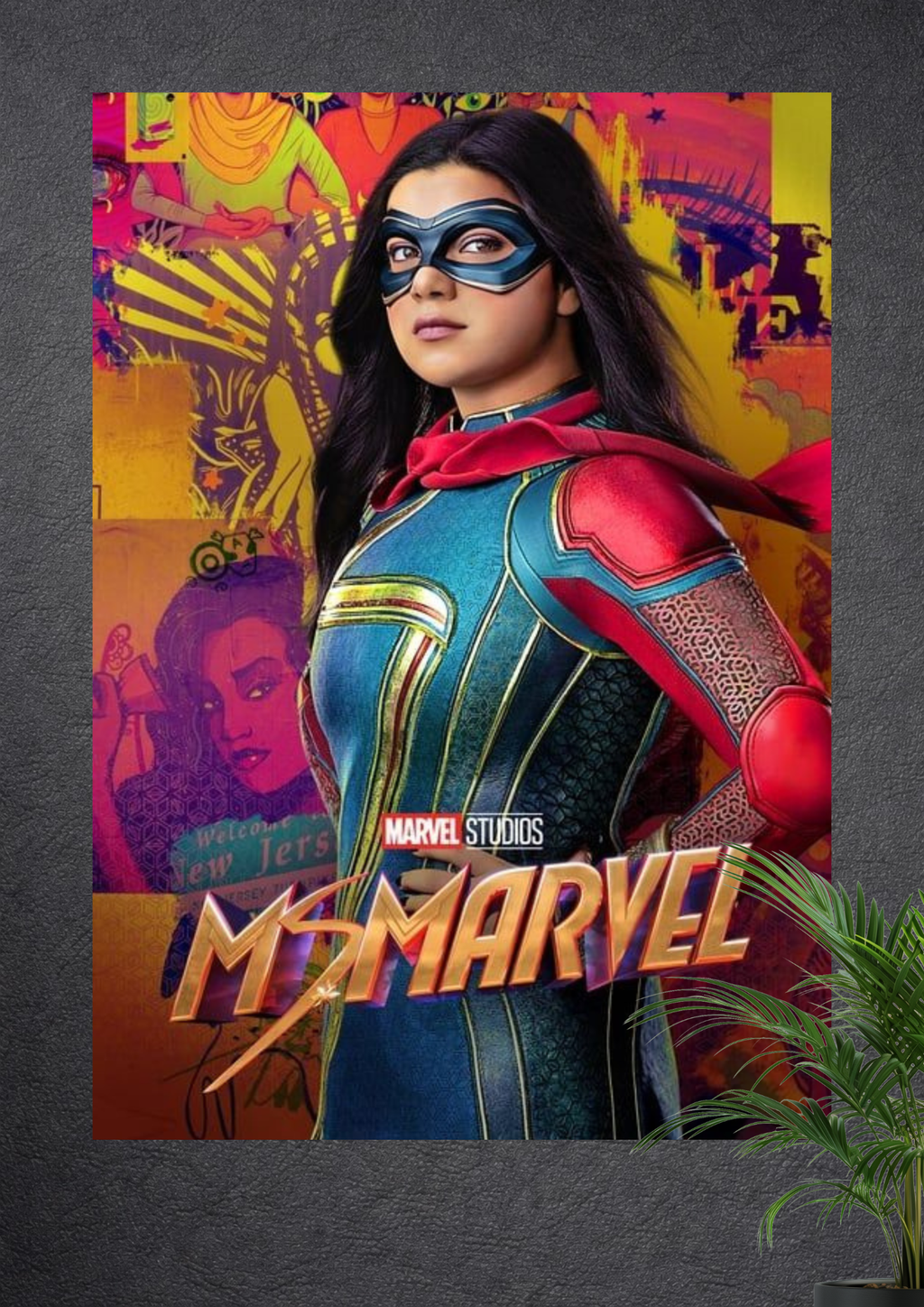 MS MARVEL SUPERHERO NEW JERSEY COMIC STYLE WALL DECOR POSTER