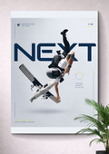 SKYDIVING PLANE JUMP | MINIMALIST NEXT TYPOGRAPHY SKYDIVER ART POSTER