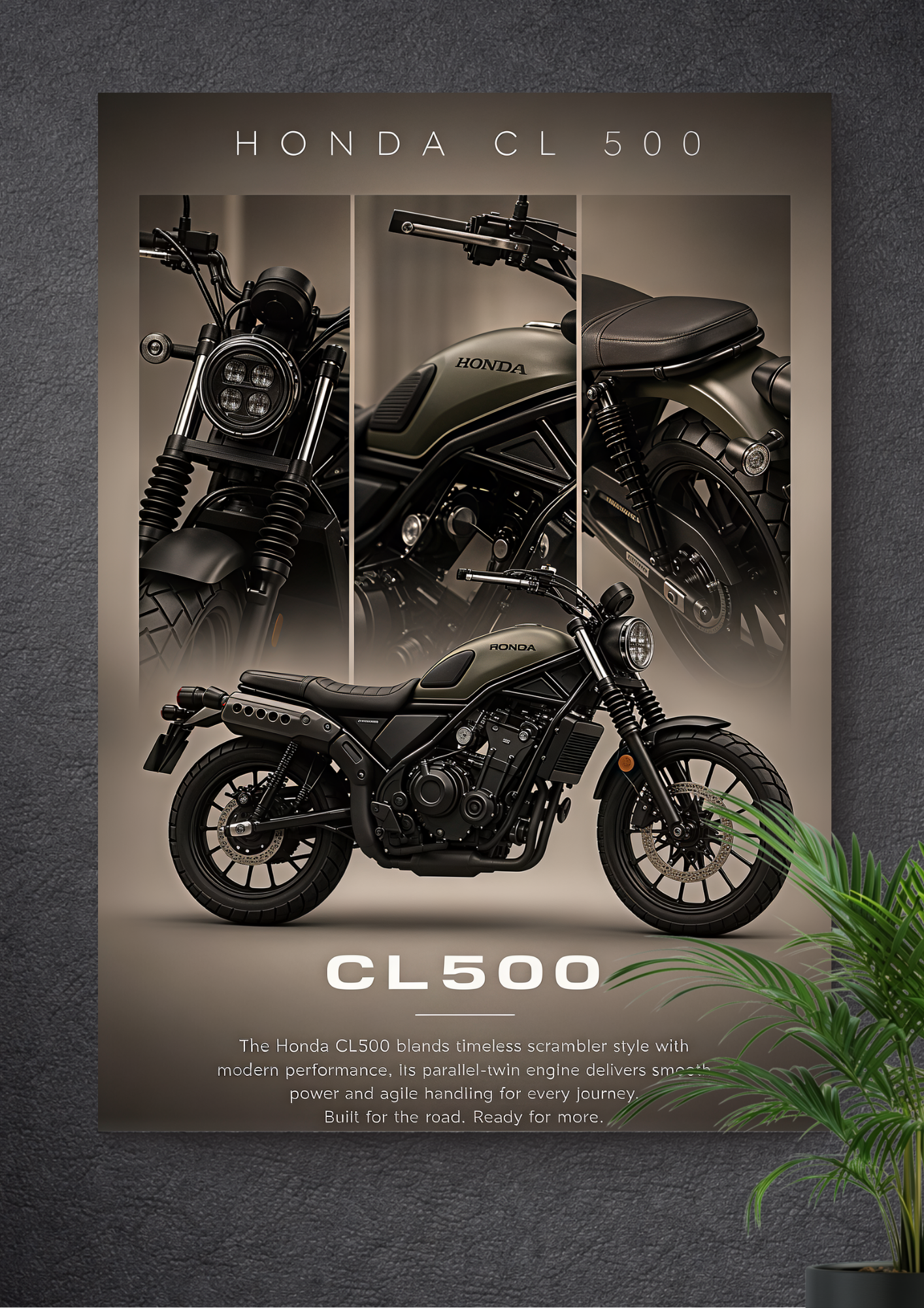 HONDA CL500 | 471 CC, Liquid-Cooled Parallel-Twin | HIGH-MOUNTED EXHAUST