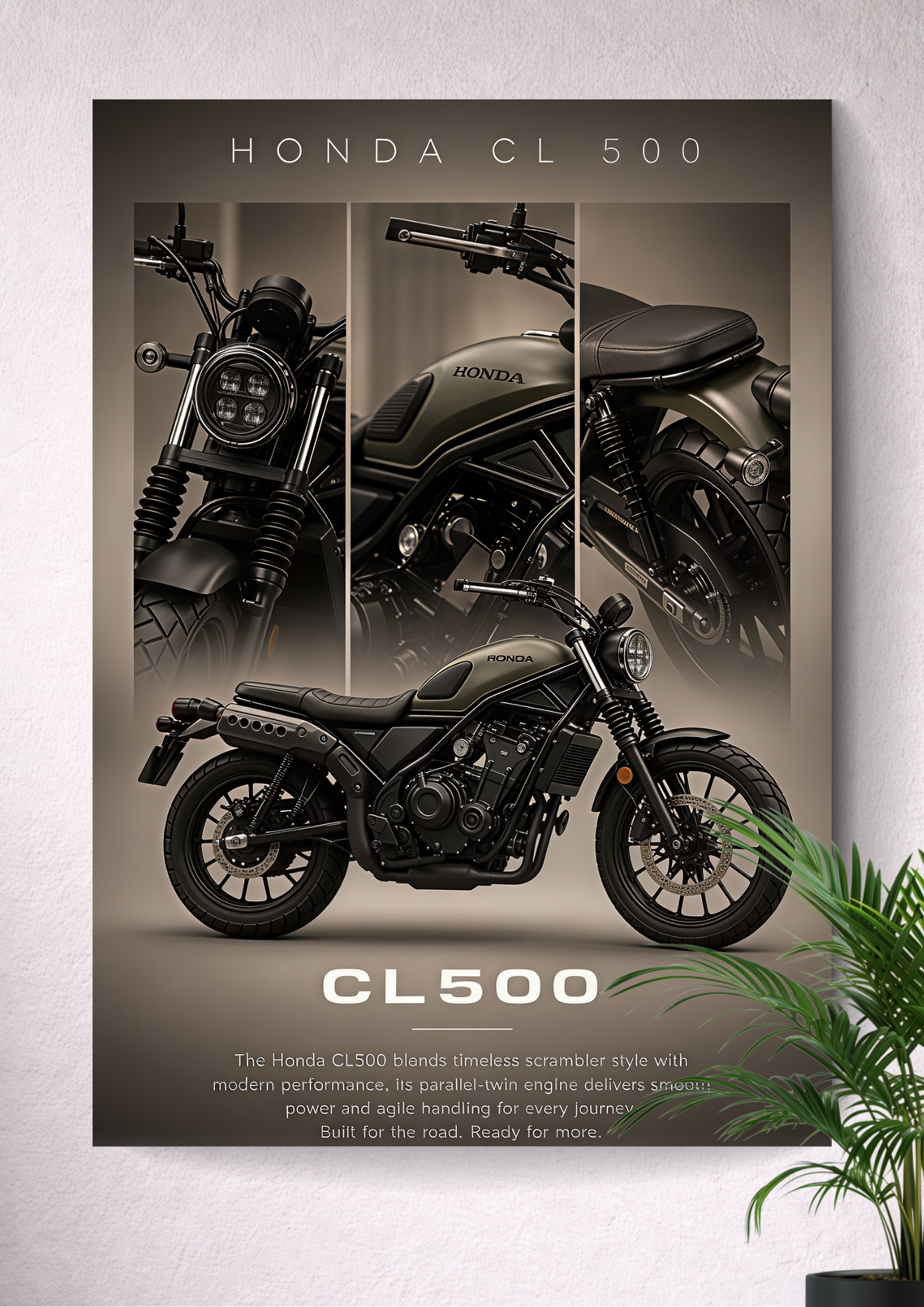 HONDA CL500 | 471 CC, Liquid-Cooled Parallel-Twin | HIGH-MOUNTED EXHAUST