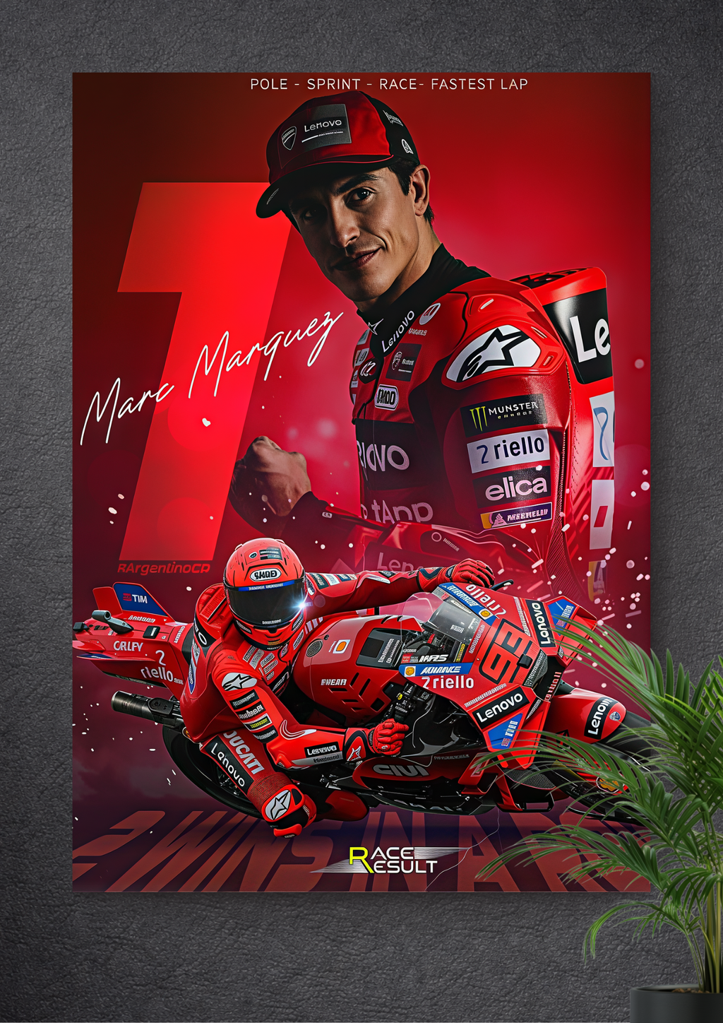 MARC MARQUEZ | DUCATI LENOVO TEAM | RACE NUMBER: #93 | THE RED MACHINE KING