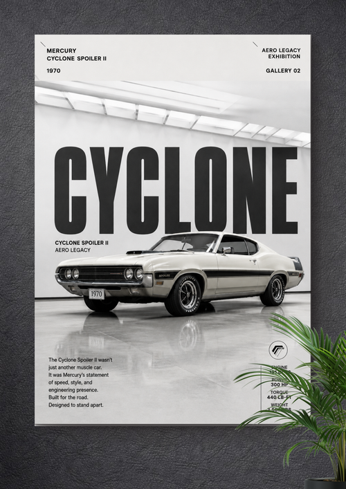 1970 MERCURY CYCLONE: AERO LEGACY | NASCAR POSTER
