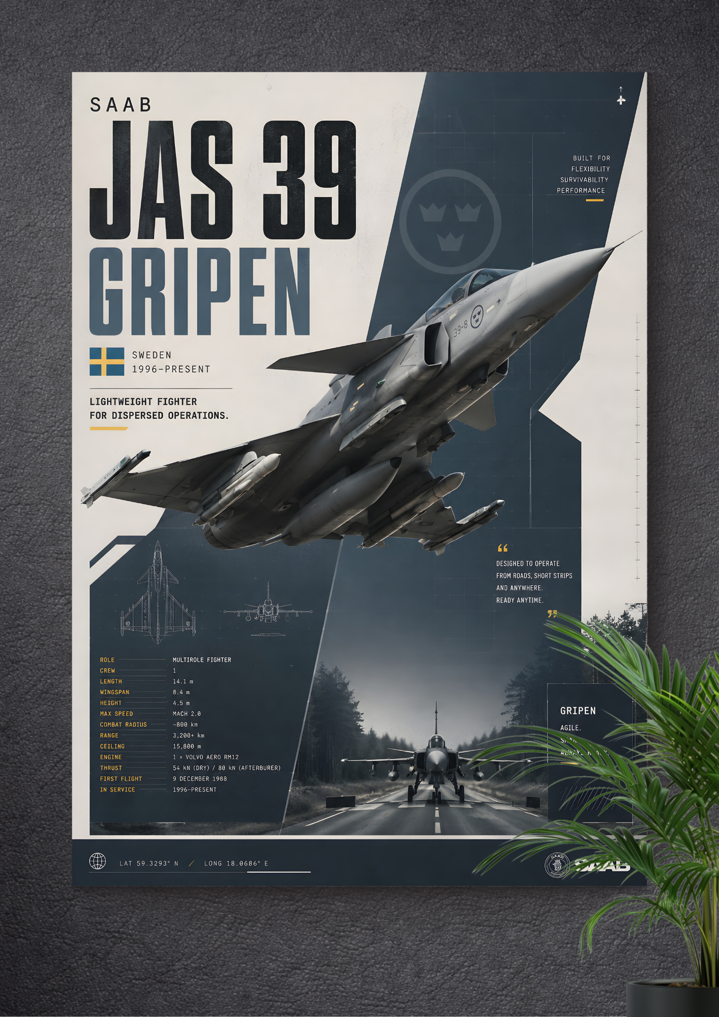 SAAB JAS 39 GRIPEN | VANGUARD | AGILITY | DOMINANCE