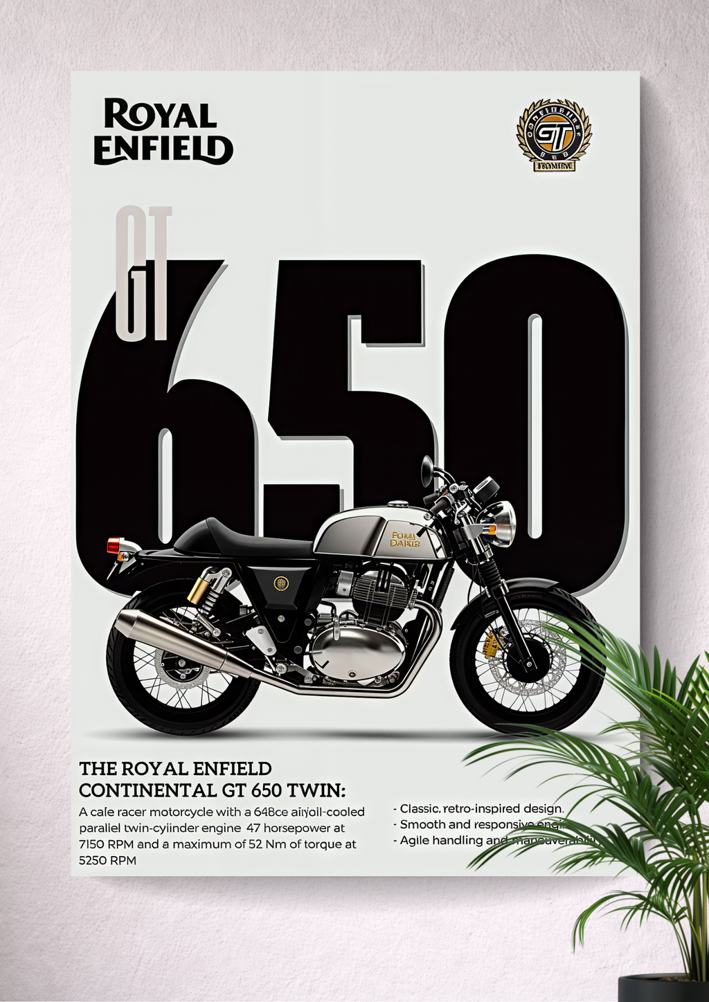ROYAL ENFIELD CONTINENTAL GT 650 | 648 CC, Parallel-Twin | CLASSIC CAFÉ-RACER DESIGN