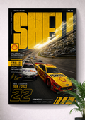 SHELL PENNZOIL: JOEY LOGANO #22 | NASCAR POSTER