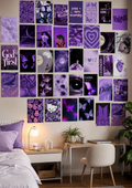 40-PIECE AESTHETIC WALL COLLAGE KIT | PURPLE AESTHETIC: MULTI-PACK WALL PRINT SET