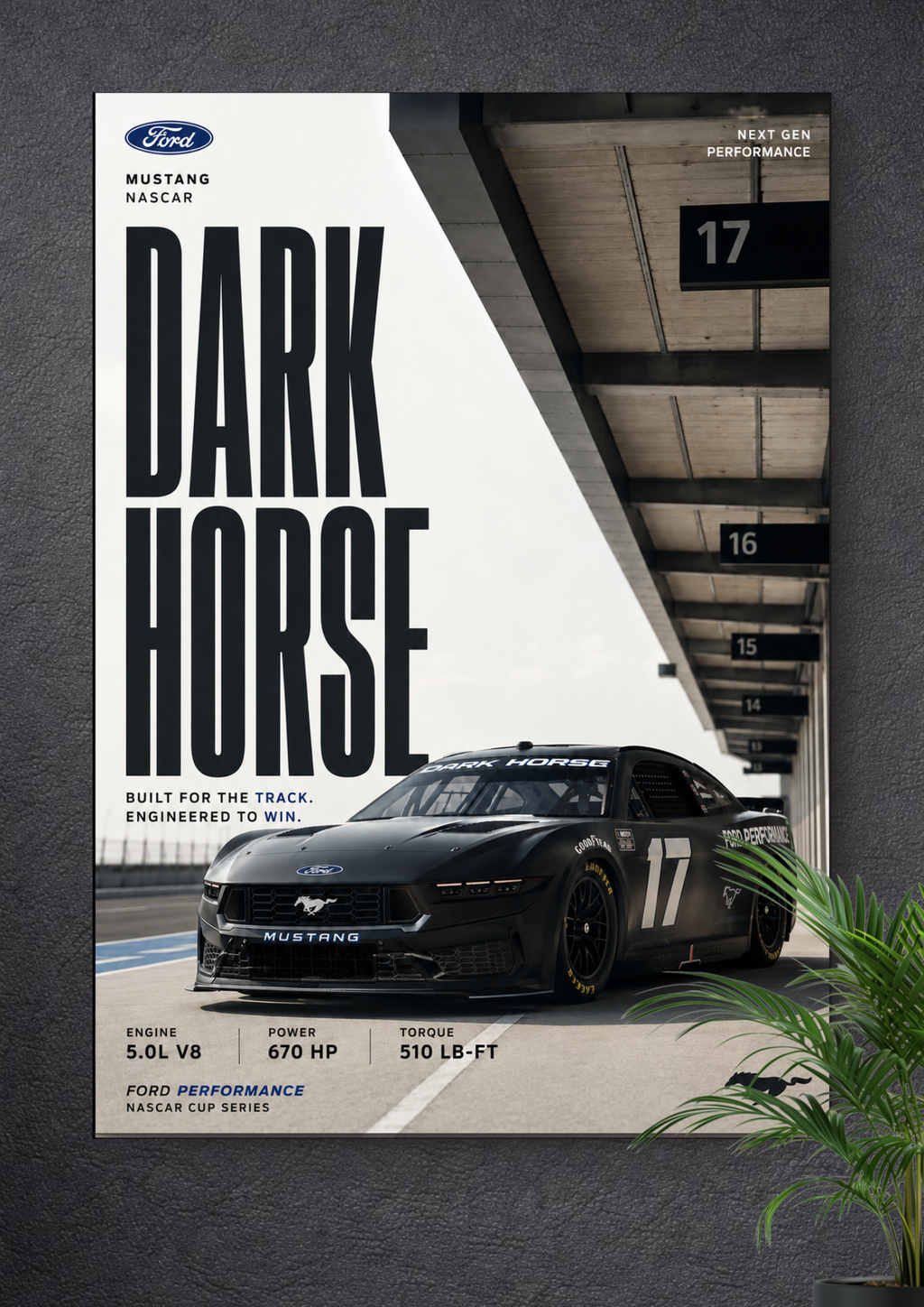 FORD MUSTANG | NASCAR | NASCAR POSTER