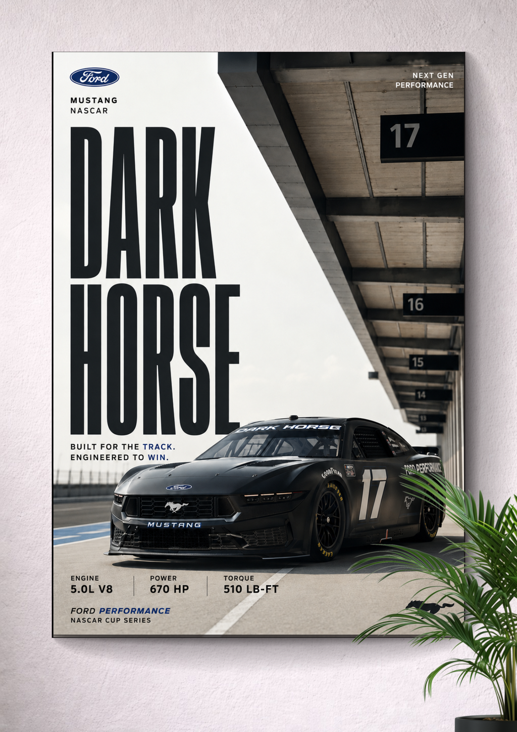 FORD MUSTANG | NASCAR | NASCAR POSTER