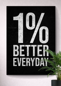 1% BETTER EVERYDAY | MOTIVATIONAL POSTER