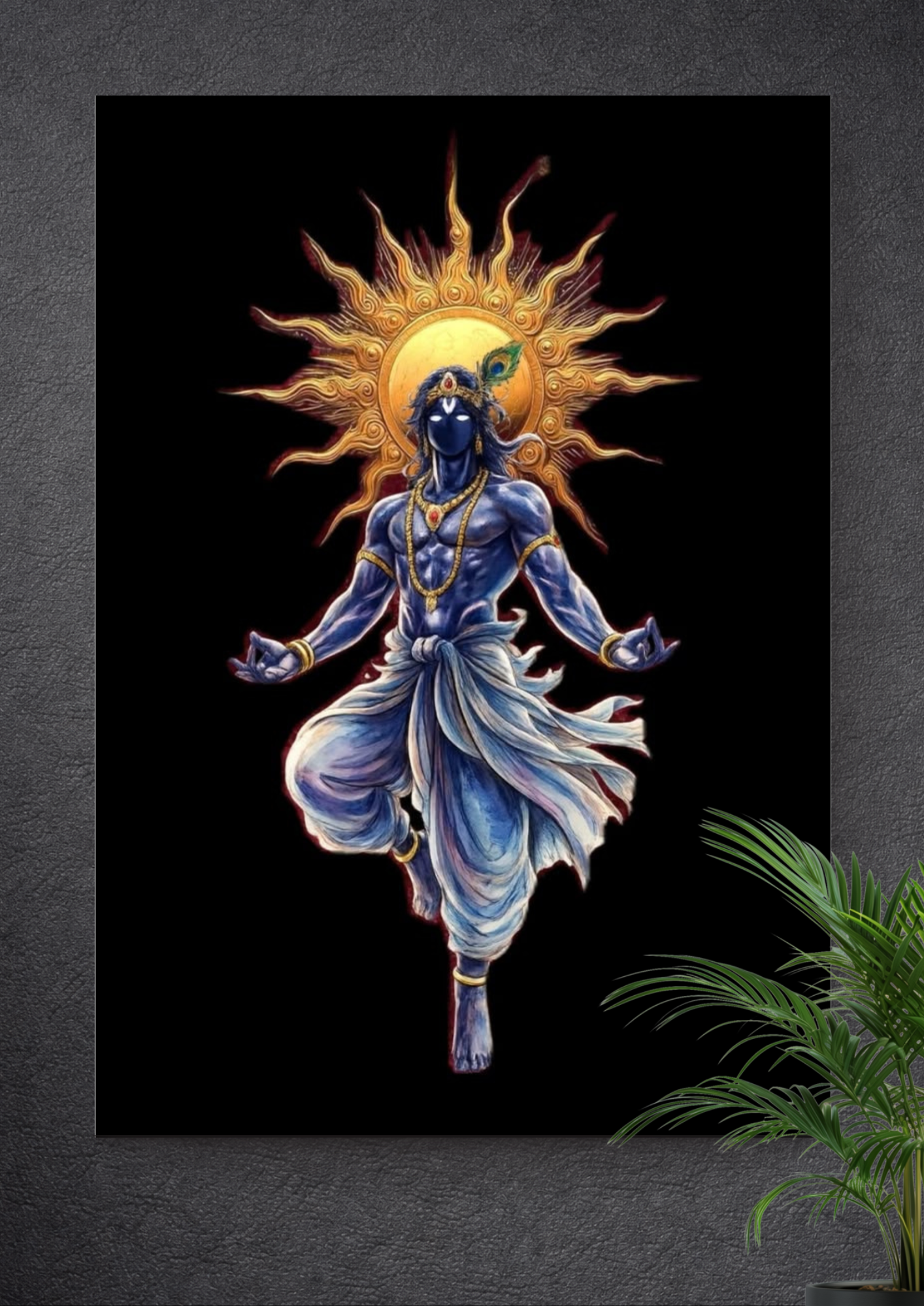 SHREE KRISHNA | KANHA | GOD | DEVOTIONAL | PORTRAIT POSTER