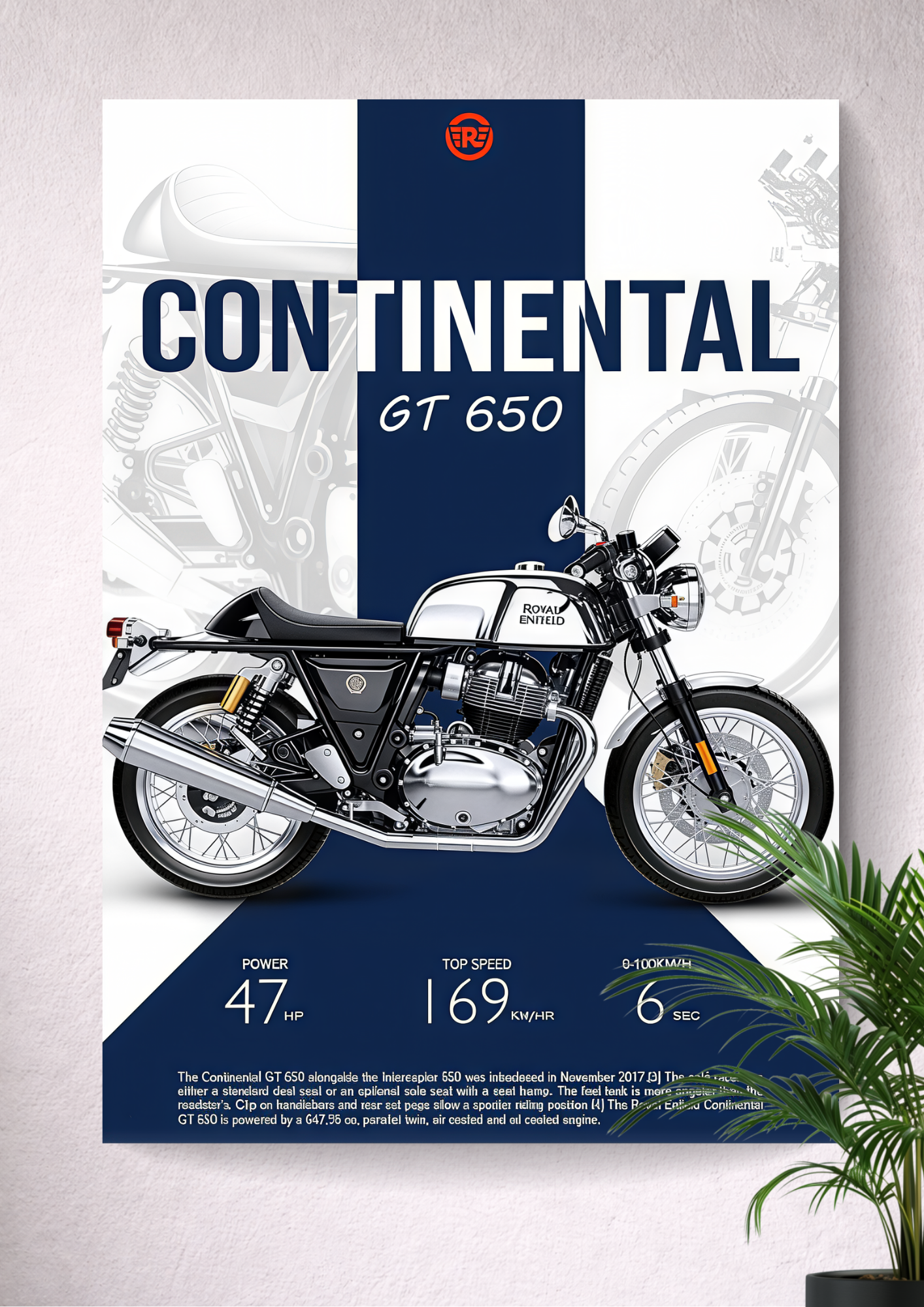 ROYAL ENFIELD CONTINENTAL GT 650 | 648 CC Parallel-Twin | CLASSIC ROUND HEADLAMP