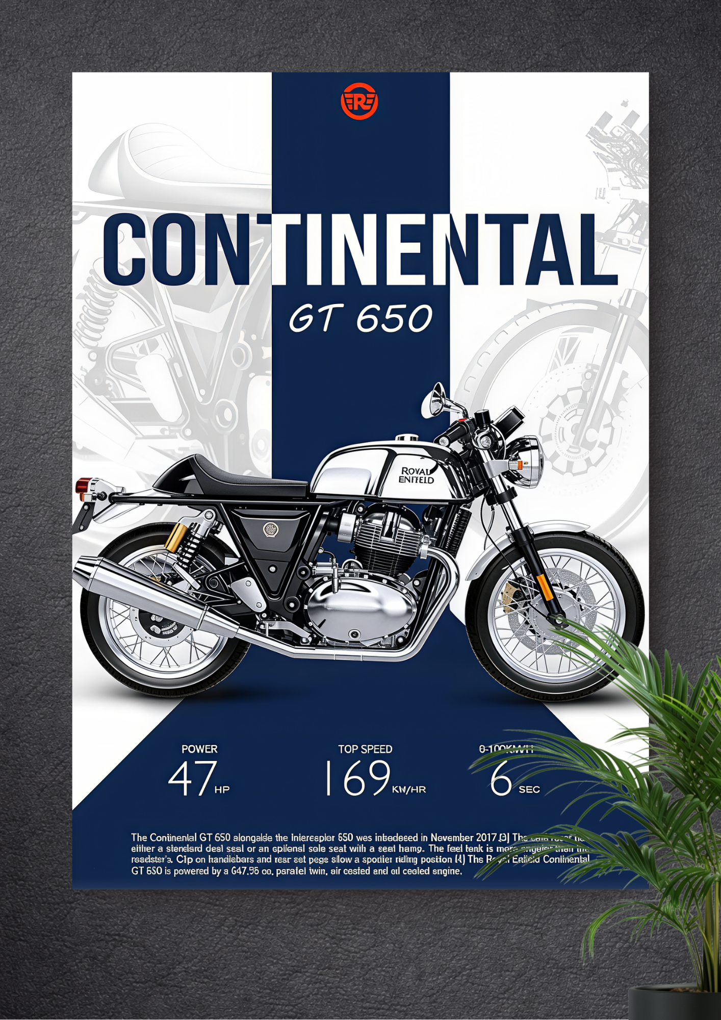 ROYAL ENFIELD CONTINENTAL GT 650 | 648 CC Parallel-Twin | CLASSIC ROUND HEADLAMP