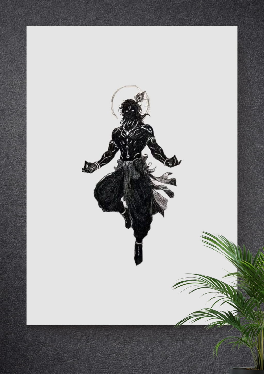 SHREE KRISHNA | GOD | DEVOTIONAL | PORTRAIT POSTER