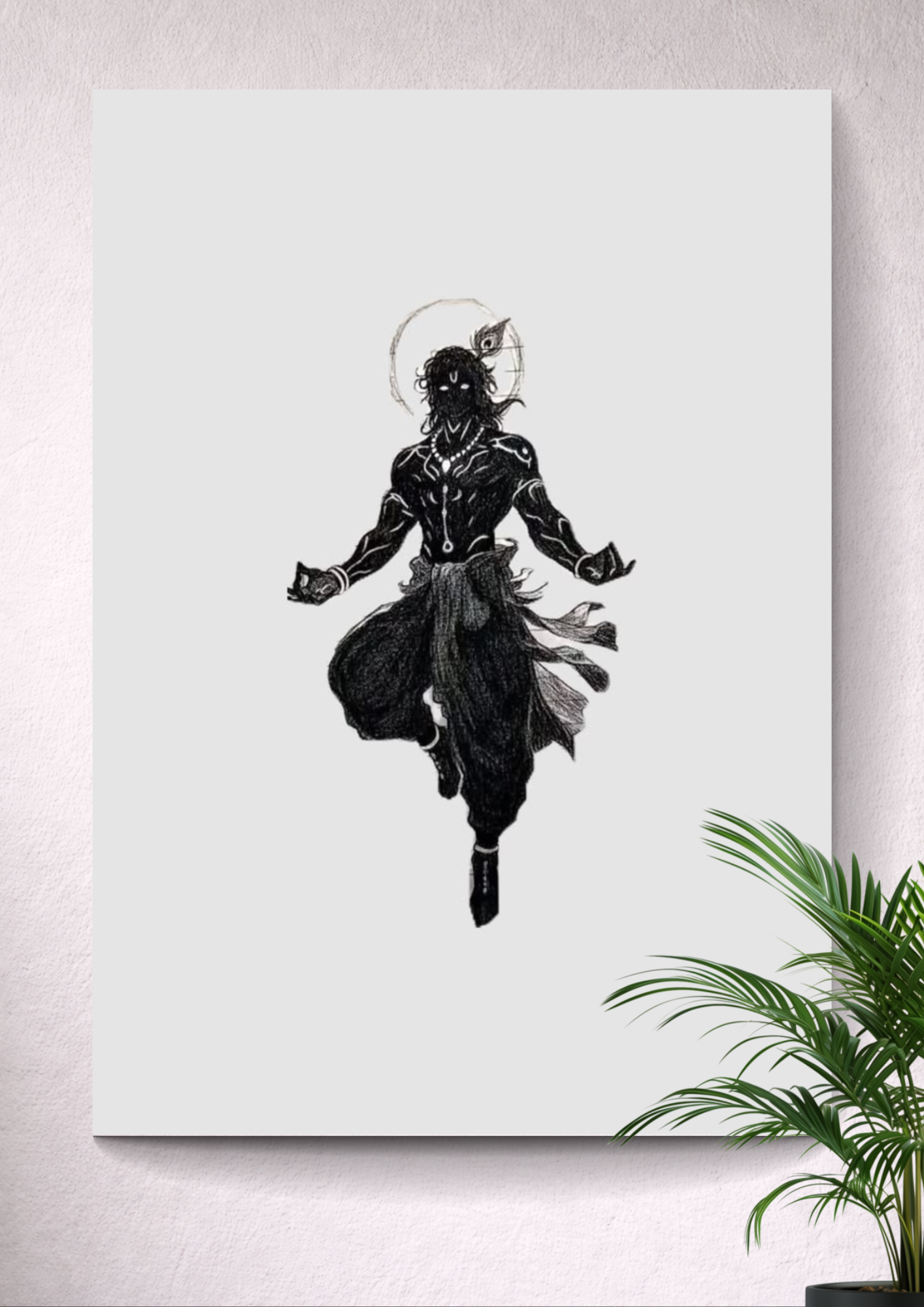 SHREE KRISHNA | GOD | DEVOTIONAL | PORTRAIT POSTER