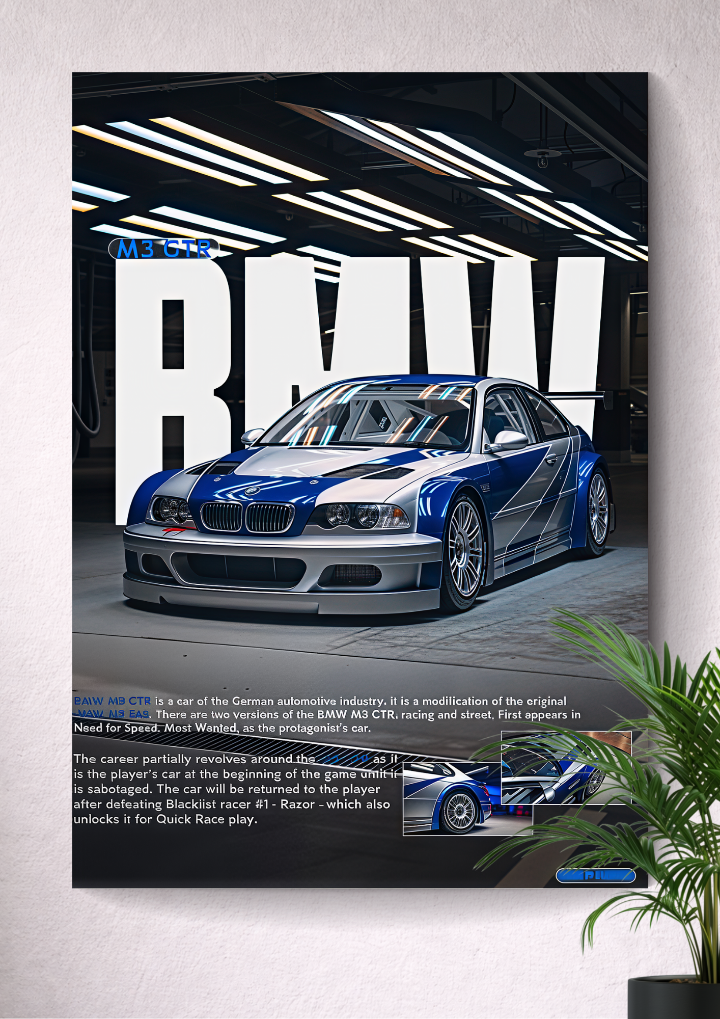 BMW M3 GTR (E46) | BORN FOR THE TRACK | THE BLUE LEGEND | RACE MACHINE