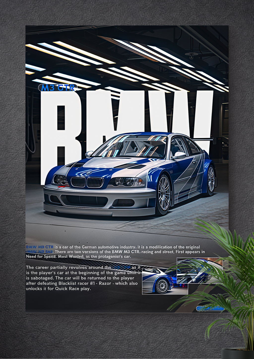 BMW M3 GTR (E46) | BORN FOR THE TRACK | THE BLUE LEGEND | RACE MACHINE