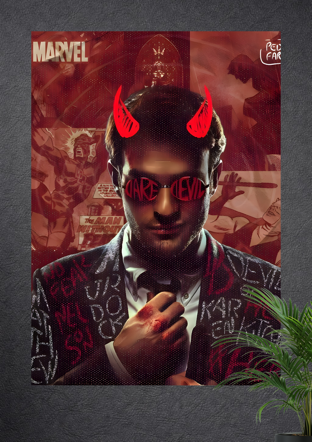MARVEL DAREDEVIL CHARLIE COX MATT MURDOCK WALL ART POSTER