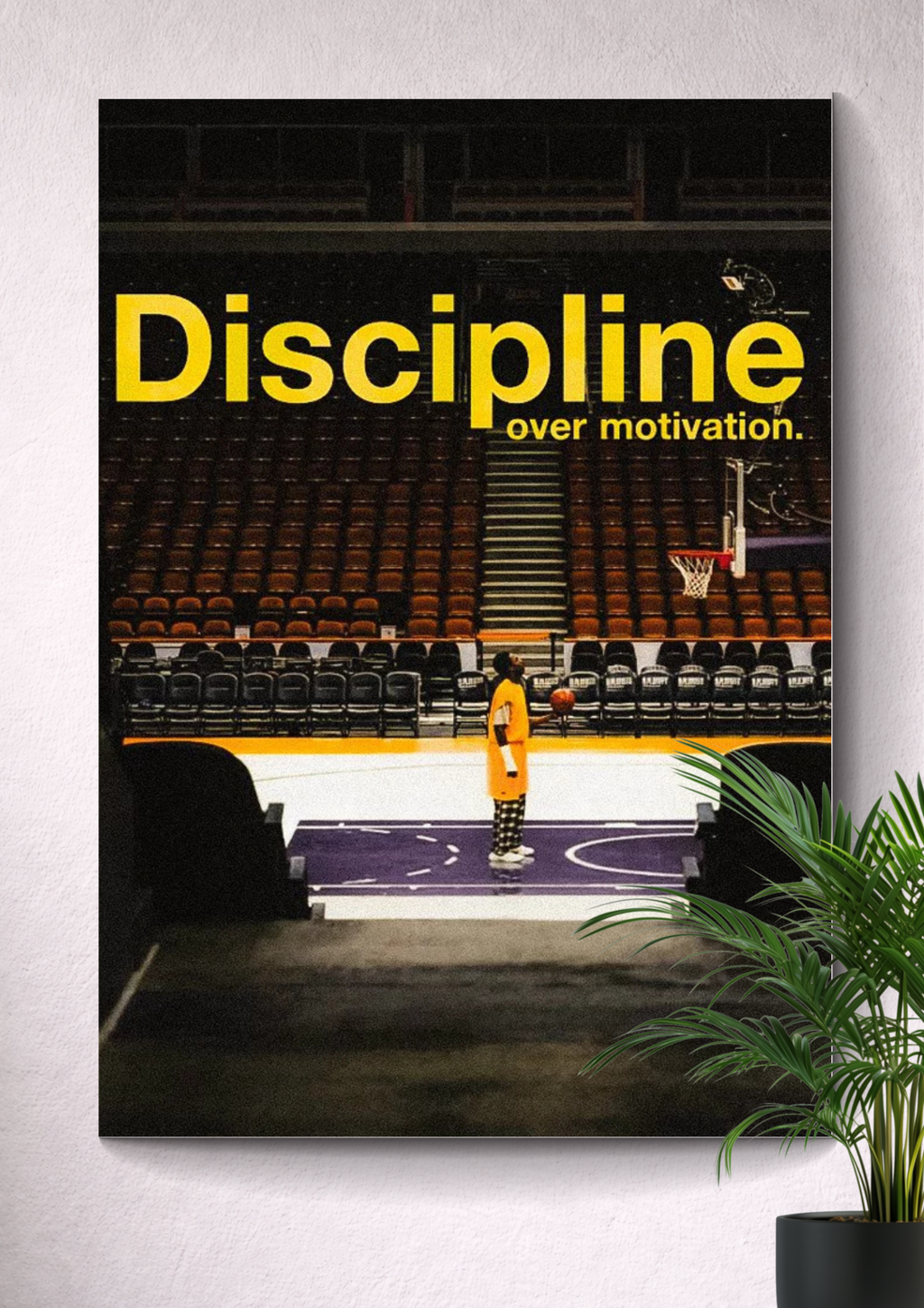 DISCIPLINE OVER MOTIVATION | MOTIVATIONAL POSTER