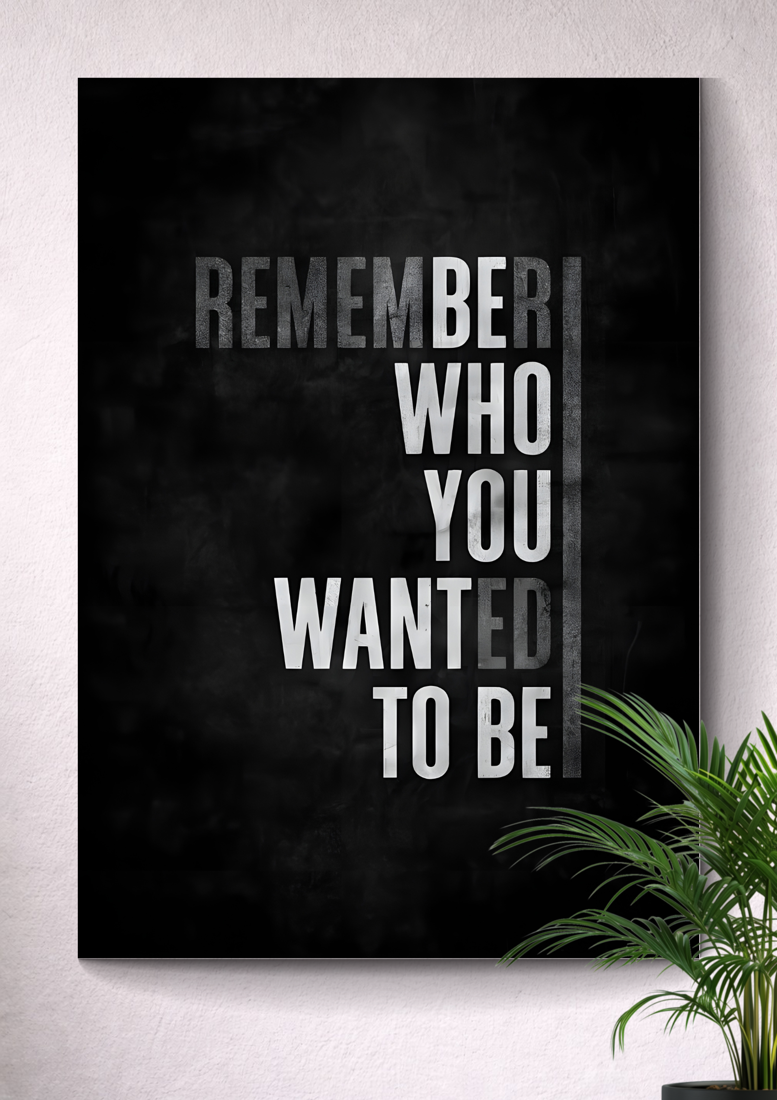 REMEMBER WHO YOU WANTED TO BE | MOTIVATIONAL POSTER