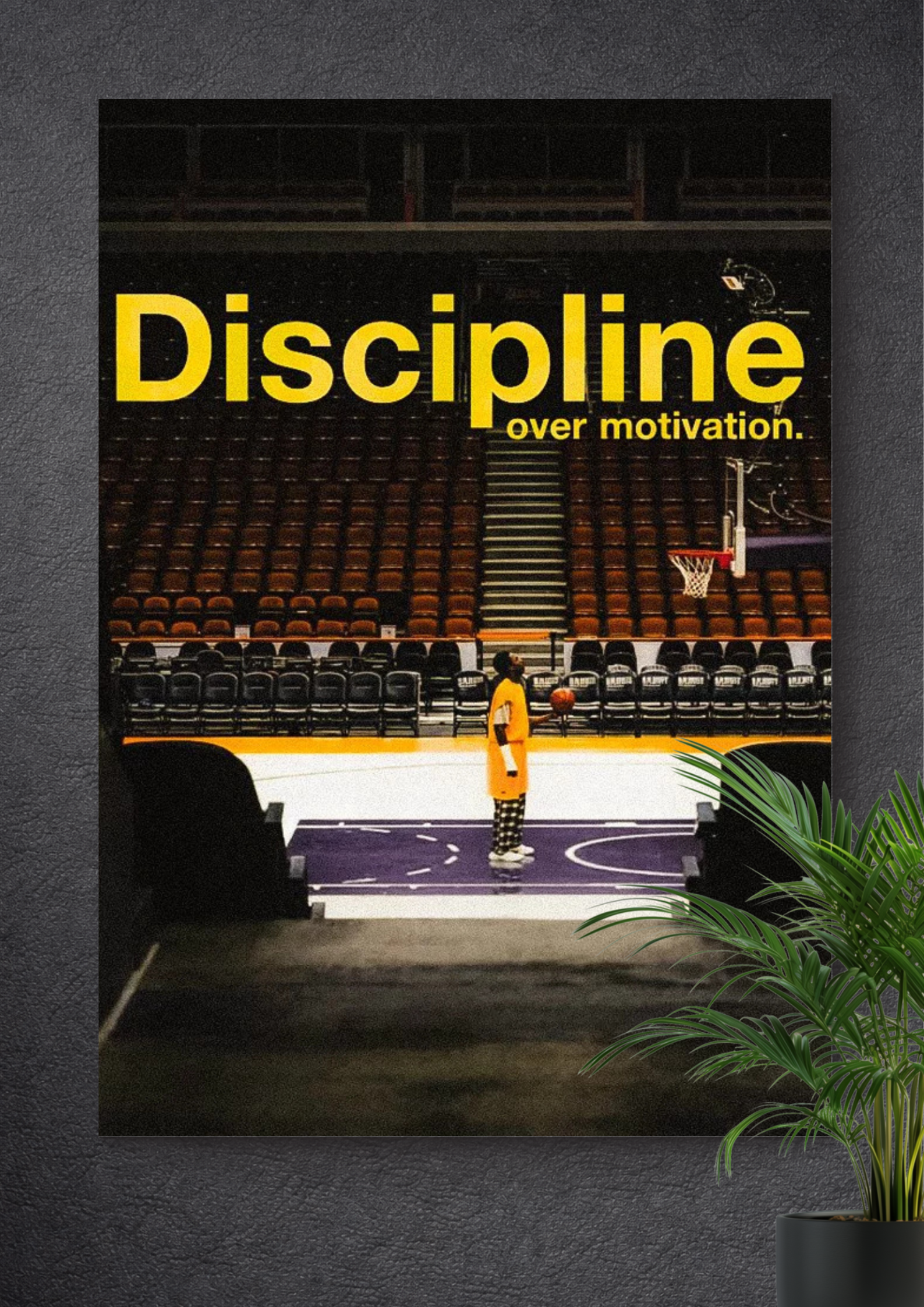 DISCIPLINE OVER MOTIVATION | MOTIVATIONAL POSTER