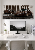 PUMA GTE REBORN RECLAIMING THE PRIDE OF THE RACETRACK | SPLIT POSTER