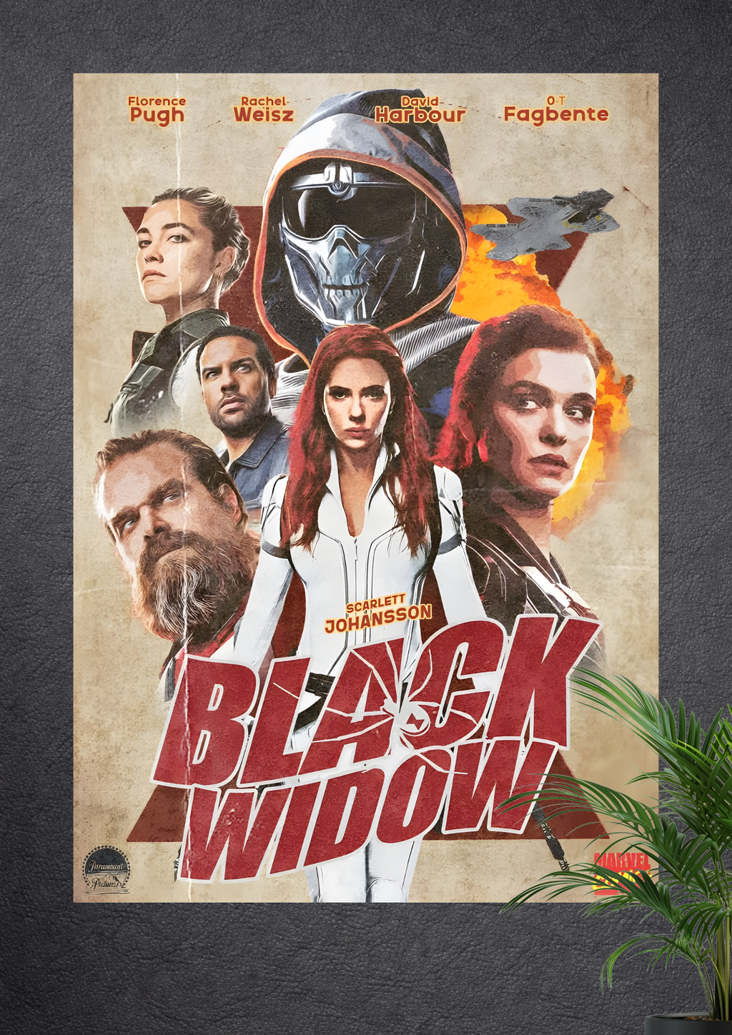 MARVEL BLACK WIDOW SCARLETT JOHANSSON OFFICIAL MOVIE WALL ART POSTER