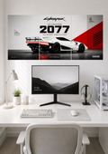 CYBERPUNK 2077 QUADRA THE QUADRA TURBO-R V-TECH | SPLIT POSTER