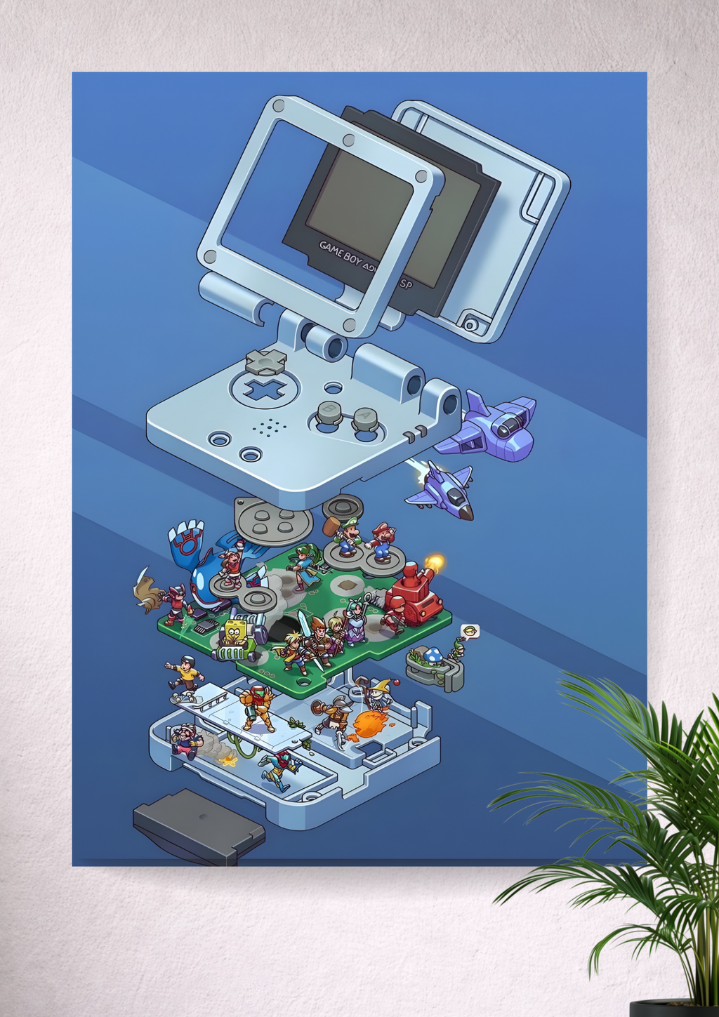 GAME BOY CONSOLE | GBA | GAMING | PORTRAIT POSTER