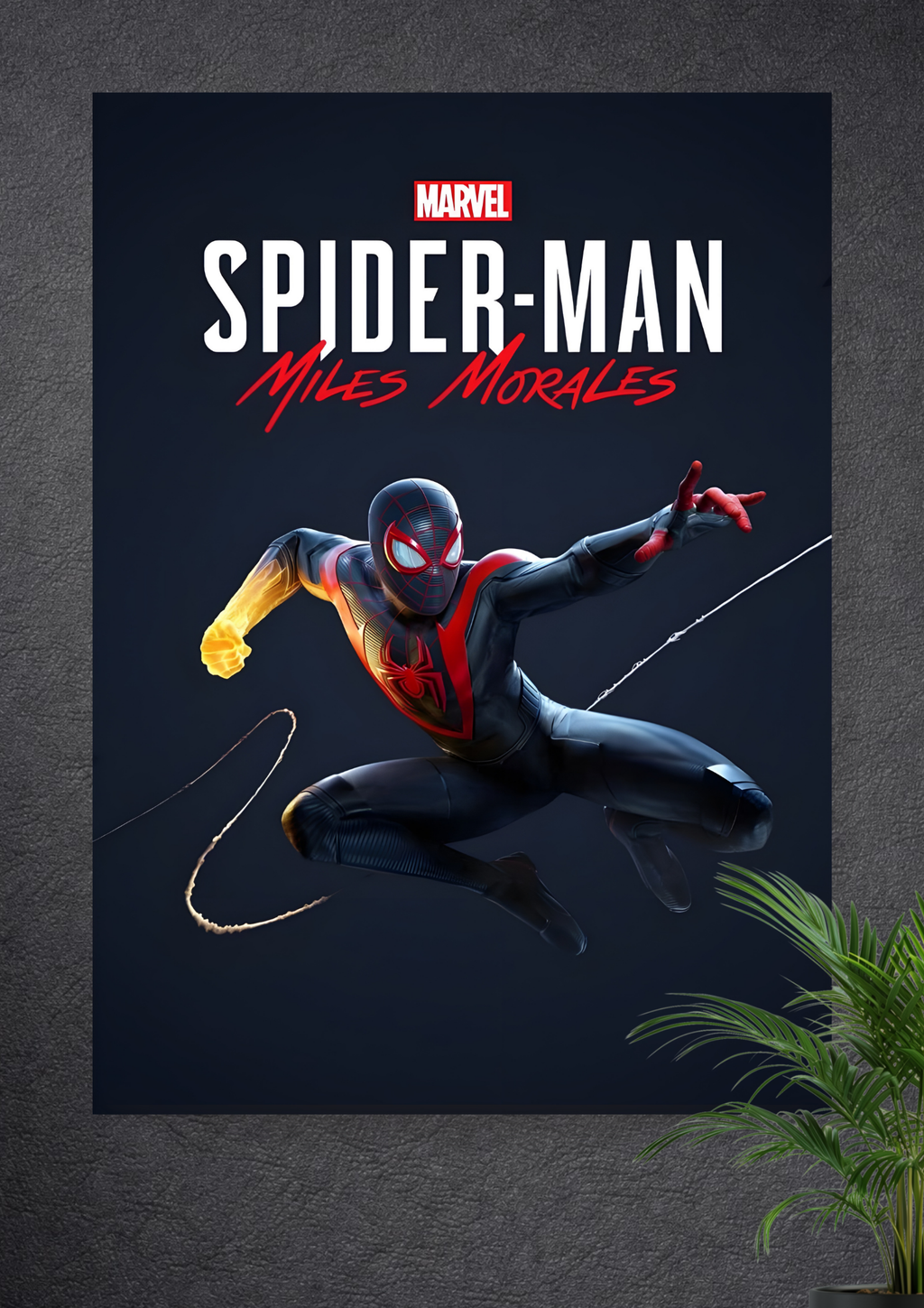 SPIDER MAN MILES  MORELS | SPIDER MAN | GAMING | PORTRAIT POSTER