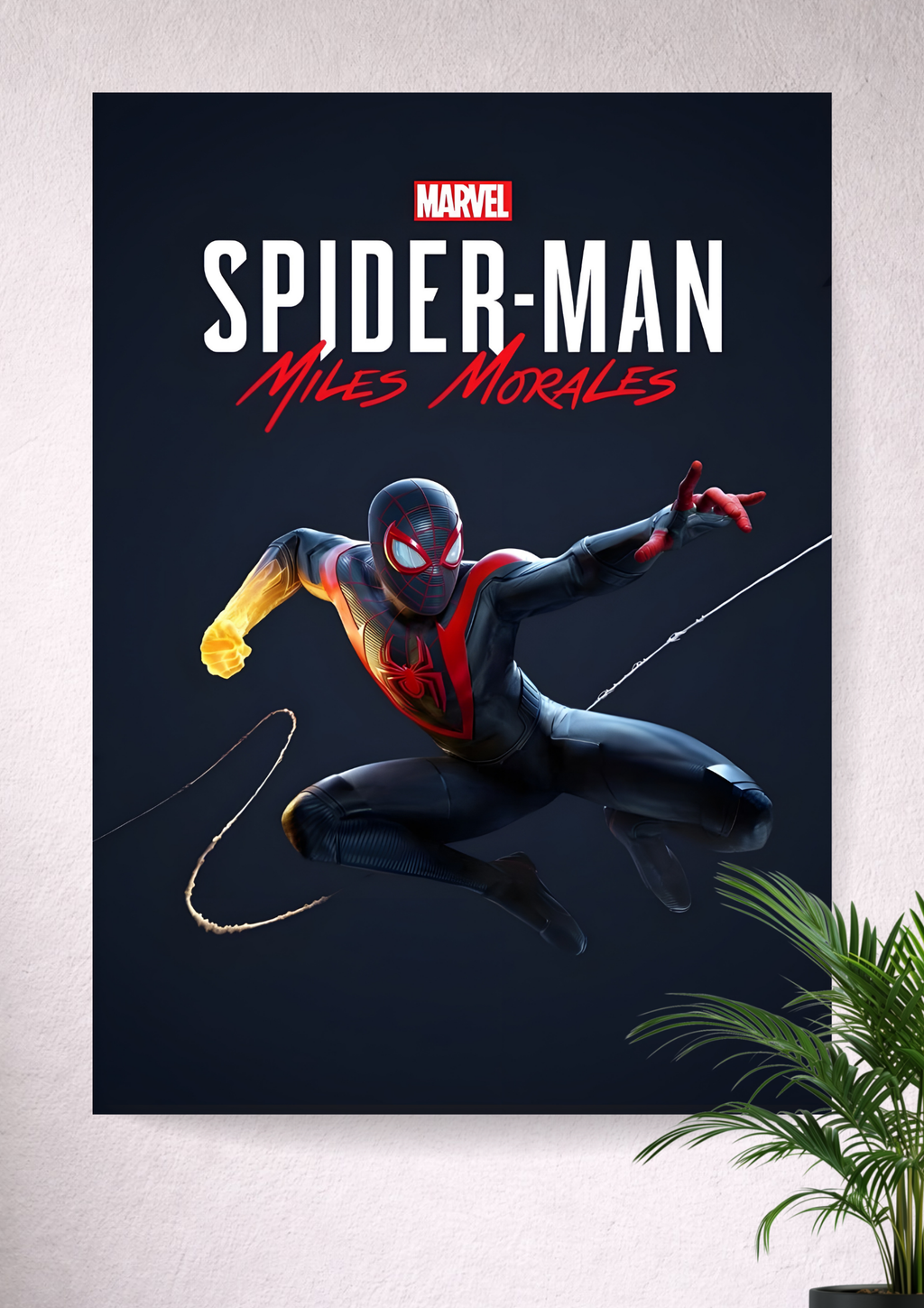 SPIDER MAN MILES  MORELS | SPIDER MAN | GAMING | PORTRAIT POSTER