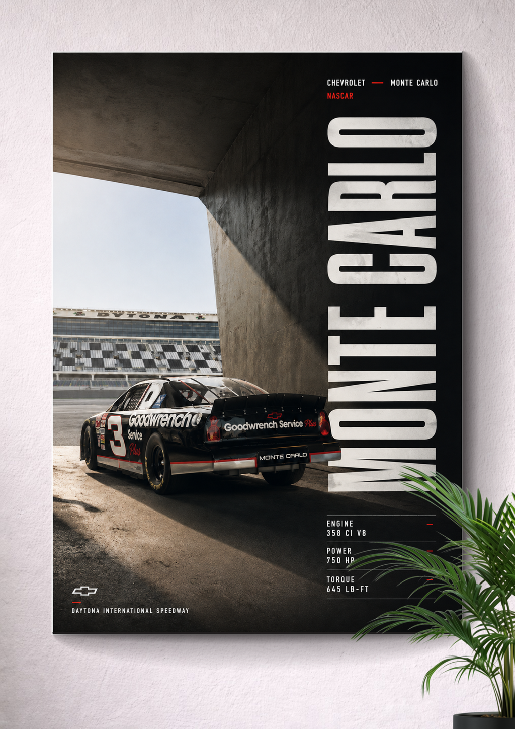 CHEVROLET MONTE CARLO | NASCAR PORTRAIT POSTER