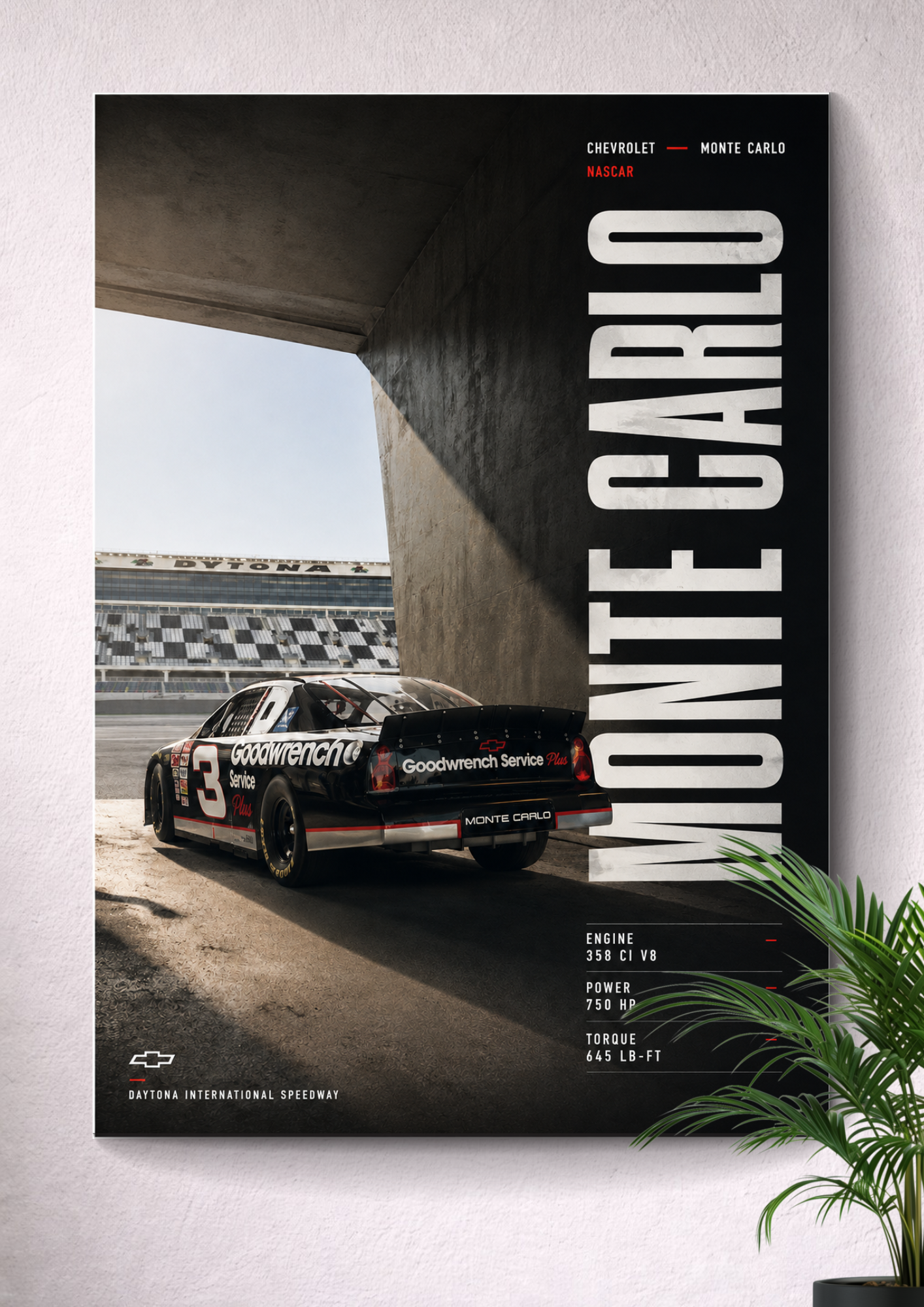 CHEVROLET MONTE CARLO | NASCAR PORTRAIT POSTER