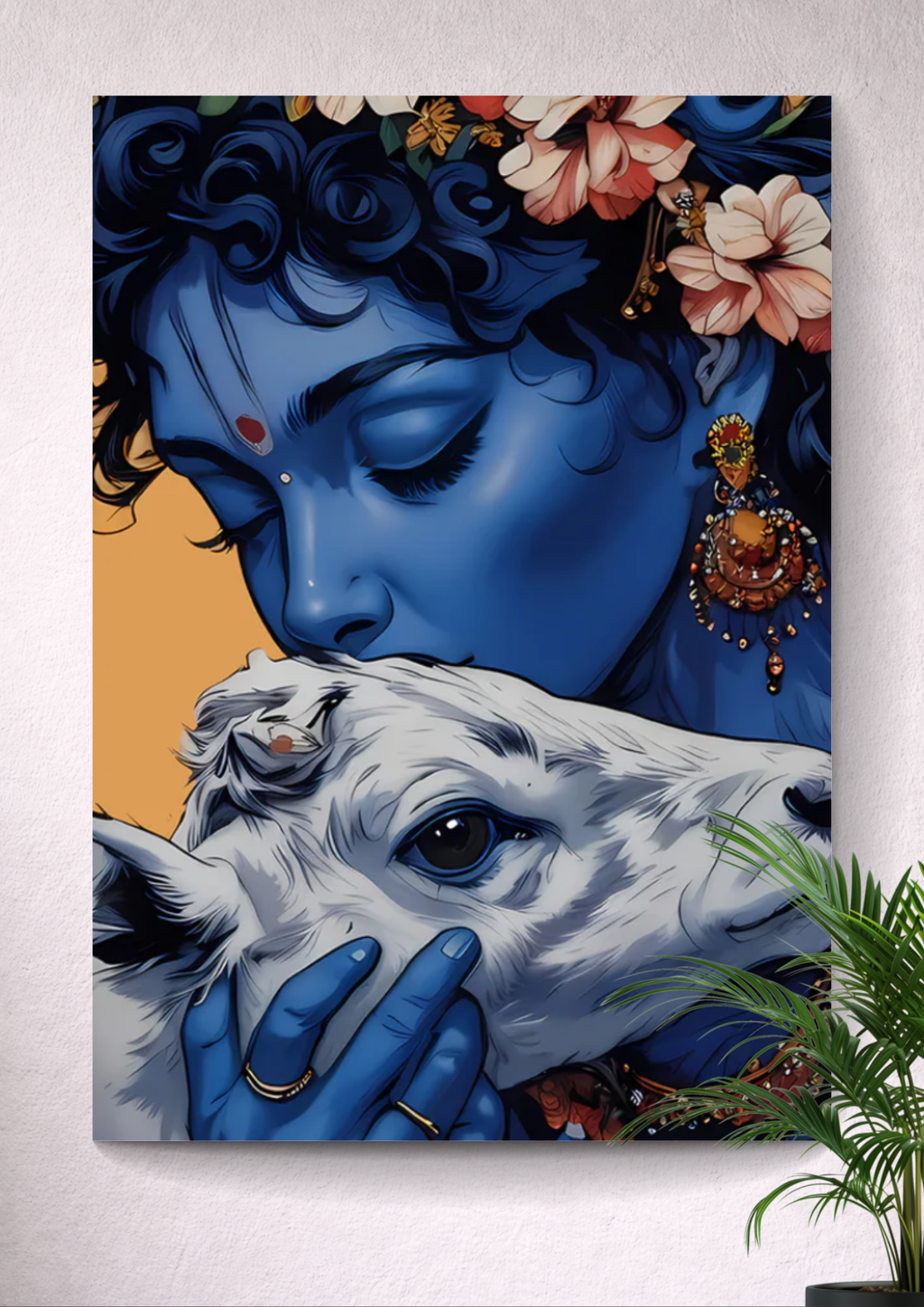 LORD  KRISHNA | KANHA | DEVOTIONAL | PORTRAIT POSTER