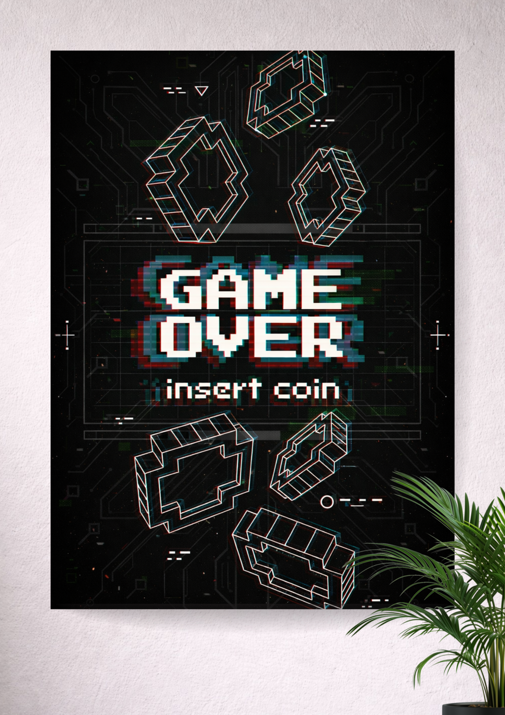 GAME OVER GAMING POSTER