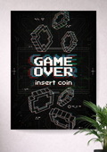 GAME OVER GAMING POSTER