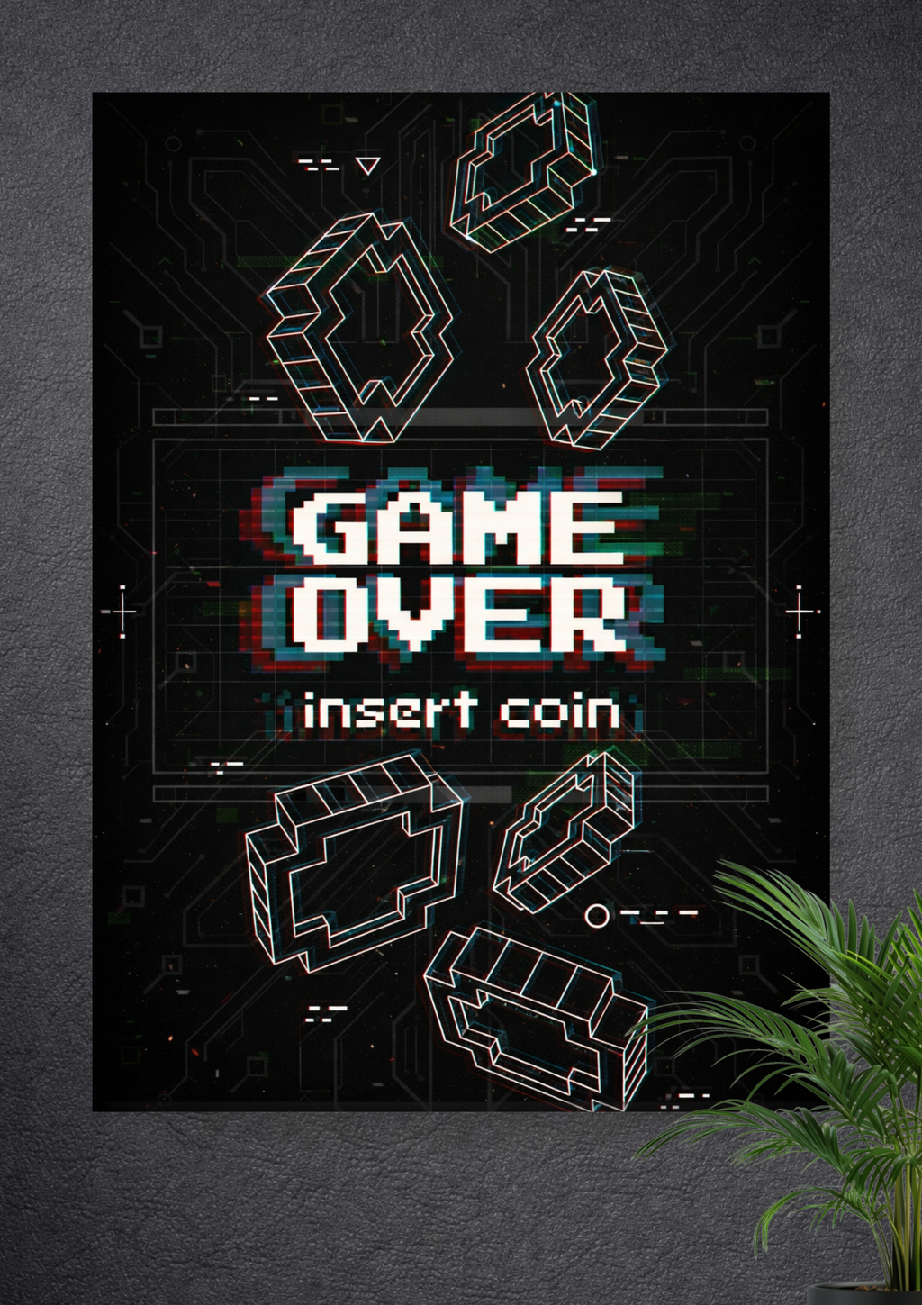 GAME OVER GAMING POSTER